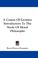 Cover of: A Course Of Lectures Introductory To The Study Of Moral Philosophy