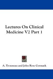 Cover of: Lectures On Clinical Medicine V2 Part 1