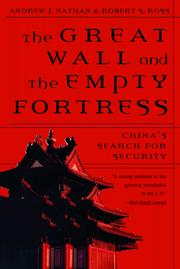 Cover of: Great Wall and the Empty Fortress: China's Search for Security