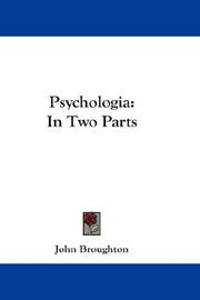 Psychologia by John Broughton