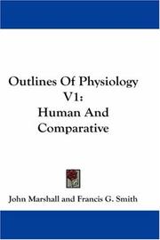 Cover of: Outlines Of Physiology V1: Human And Comparative