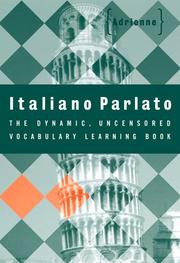 Cover of: Italiano parlato by Adrienne.