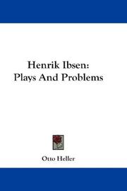 Cover of: Henrik Ibsen: Plays And Problems