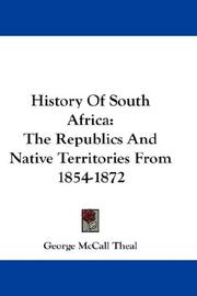 Cover of: History of South Africa