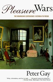 Cover of: Pleasure Wars: The Bourgeois Experience: Victoria to Freud