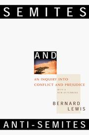 Cover of: Semites and Anti-Semites by Bernard Lewis