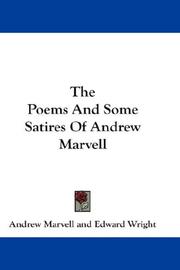 Cover of: The Poems And Some Satires Of Andrew Marvell by Andrew Marvell