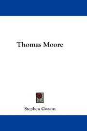 Cover of: Thomas Moore by Stephen Lucius Gwynn