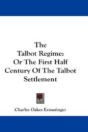 Cover of: The Talbot Regime by C. O. Ermatinger