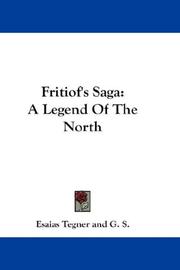 Cover of: Fritiof's Saga by Esaias Tegnér