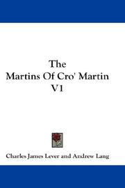 Cover of: The Martins Of Cro' Martin V1 by Charles James Lever