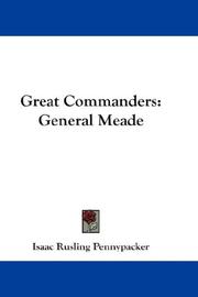 Cover of: Great Commanders: General Meade