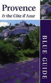 Cover of: Blue Guide Provence and the Cote D'Azur
