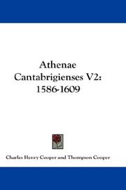 Cover of: Athenae Cantabrigienses V2 | Charles Henry Cooper
