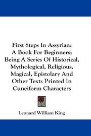 Cover of: First Steps In Assyrian by Leonard William King