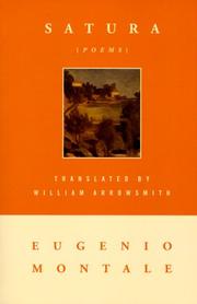 Cover of: Satura by Eugenio Montale, Eugenio Montale
