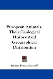 Cover of: European Animals: Their Geological History And Geographical Distribution