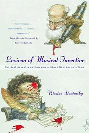 Lexicon of musical invective by Nicolas Slonimsky