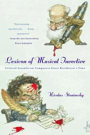 Cover of: Lexicon of Musical Invective by Nicolas Slonimsky, Nicolas Slonimsky