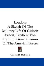 Cover of: Loudon | George B. Malleson