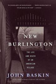 Cover of: New Burlington by John Baskin