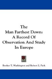 Cover of: The Man Farthest Down by Booker T. Washington