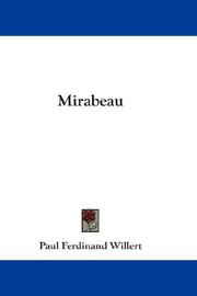 Cover of: Mirabeau by Paul Ferdinand Willert