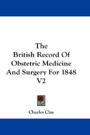 Cover of: The British Record Of Obstetric Medicine And Surgery For 1848 V2