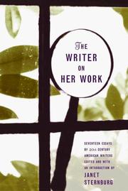 Cover of: The Writer on Her Work, Volume 1 by Janet Sternberg