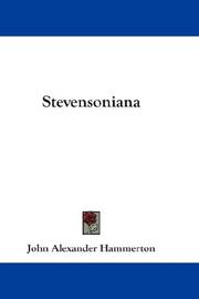 Cover of: Stevensoniana