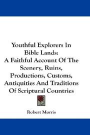 Cover of: Youthful Explorers In Bible Lands by Robert Morris, Robert Morris