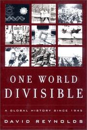Cover of: One World Divisible by David Reynolds