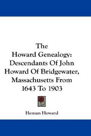 The Howard Genealogy by Heman Howard