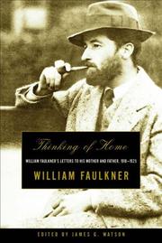 Cover of: Thinking of Home by William Faulkner