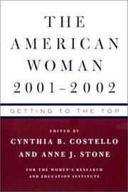 Cover of: The American Woman 2001-02: Getting to the Top