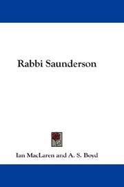 Cover of: Rabbi Saunderson