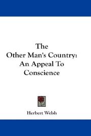 The other man's country by Herbert Welsh