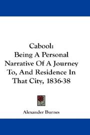 Cover of: Cabool: Being A Personal Narrative Of A Journey To, And Residence In That City, 1836-38