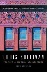 Louis Sullivan by Hugh Morrison
