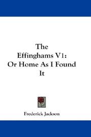 Cover of: The Effinghams V1: Or Home As I Found It