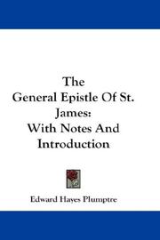 cover of The General Epistle Of St. James