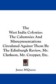 Cover of: The West India Colonies by James M'Queen, James M'Queen