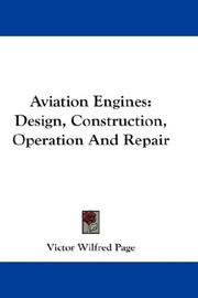 Cover of: Aviation Engines by Victor Wilfred Pagé