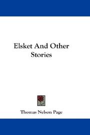 Cover of: Elsket And Other Stories