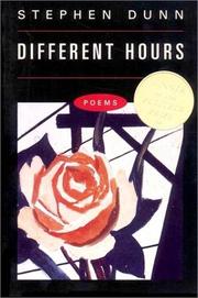 Cover of: Different Hours by Stephen Dunn, Stephen Dunn