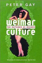 Cover of: Weimar Culture by Peter Gay