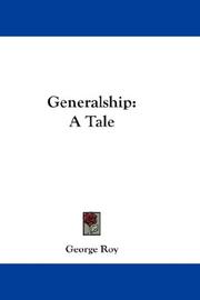 Cover of: Generalship | George Roy