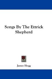 Cover of: Songs By The Ettrick Shepherd