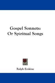 Cover of: Gospel Sonnets by Ralph Erskine