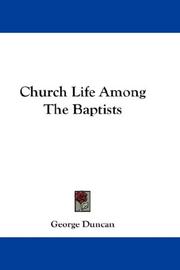 Cover of: Church Life Among The Baptists